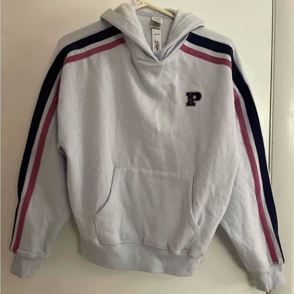 New•Victoria’s Secret Love Pink Campus IVY pullover hoodie Sweatshirt Top XS